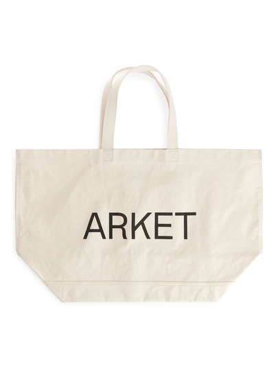 ARKET Oversized Canvas Tote - White