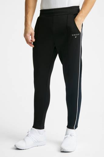 SIKSILK Mjukisbyxor Mono Imperial Pleated Pants Svart