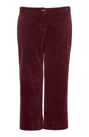 Zhenzi Ankelbyxa i stretchmanchester Bootcut Rupi Vinröd