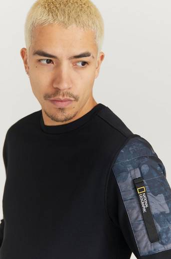 National Geographic Sweatshirt Crew Neck Sweat Svart