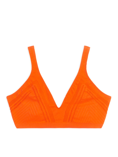 Seamless Bikini Top - Orange