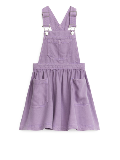 Lyocell Dungaree Skirt - Purple