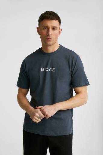 Nicce T-Shirt Centre Logo T-Shirt Blå