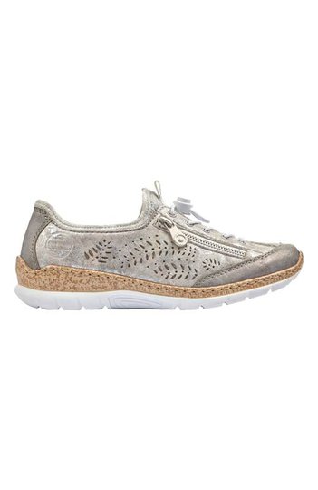 Rieker Sneakers Grå Metallic