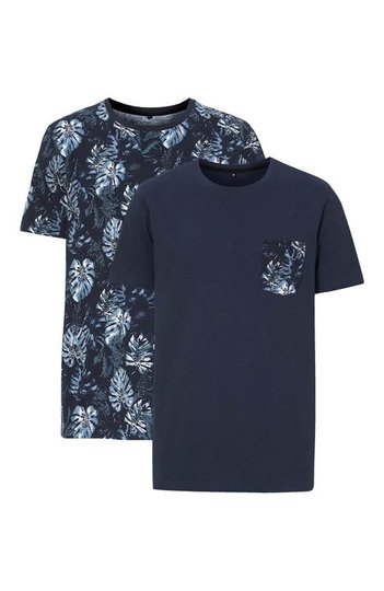 Cellbes T-shirt 2-Pack Marin Mönstrad