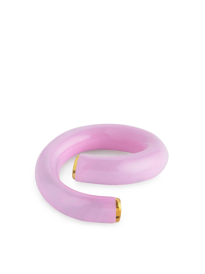 Enamel Open Ring - Pink