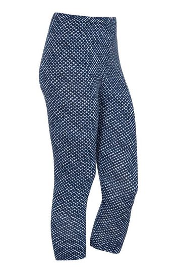 Cellbes Mönstrade caprileggings Blå Rutig