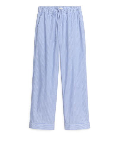 Poplin Pyjama Trousers - Blue