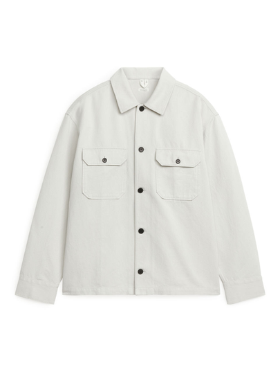 Boxy-Fit Overshirt - Grey