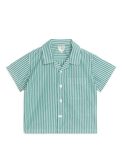 Seersucker Baby Resort Shirt - Green