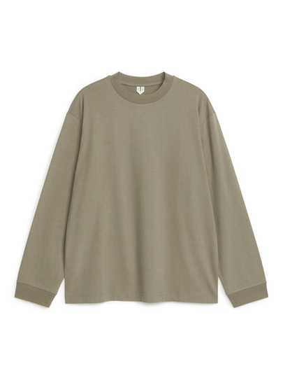 Lightweight Long-Sleeved T-Shirt - Brown