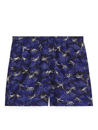 Printed Swim Shorts - Blue