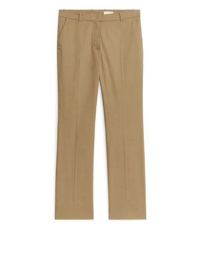 Cotton Stretch Chinos - Beige