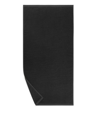 Jacquard Woven Bath Towel 70 x 140 cm - Grey