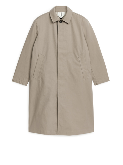 Cotton Car Coat - Brown