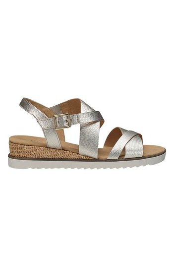Gabor Skinnsandalett Silver Metallic