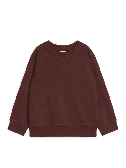 Crew-Neck Sweatshirt - Red