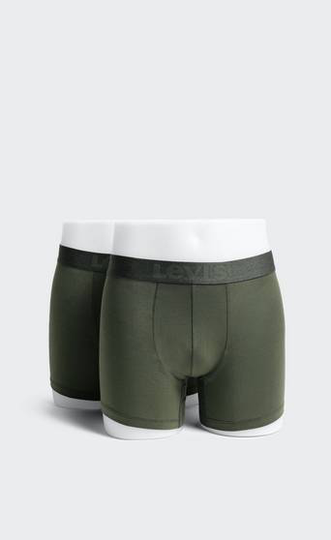 Levi's Boxerkalsonger Levi's Men Melange WB Boxer Brief Organic Co 2-pack Grön