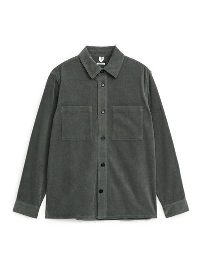 Corduroy Overshirt - Grey