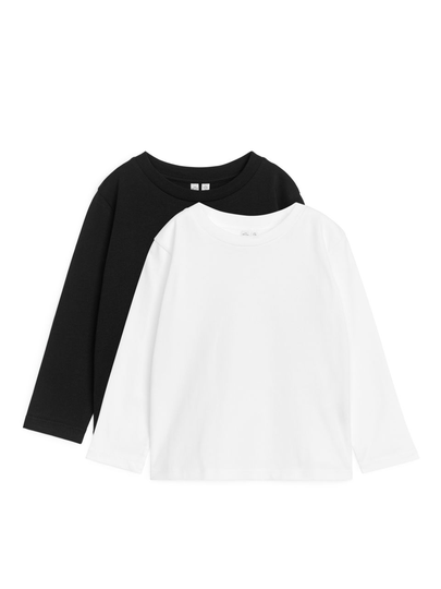 Long Sleeve T-Shirt Set of 2 - White