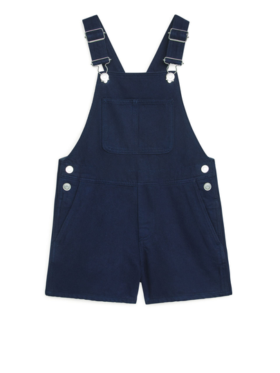 Short Denim Dungarees - Blue