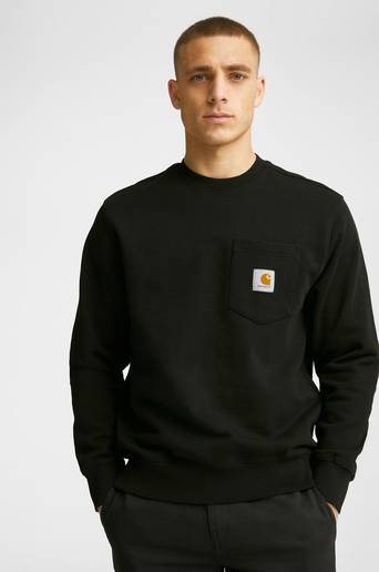 Carhartt WIP Sweatshirt Pocket Sweat Svart