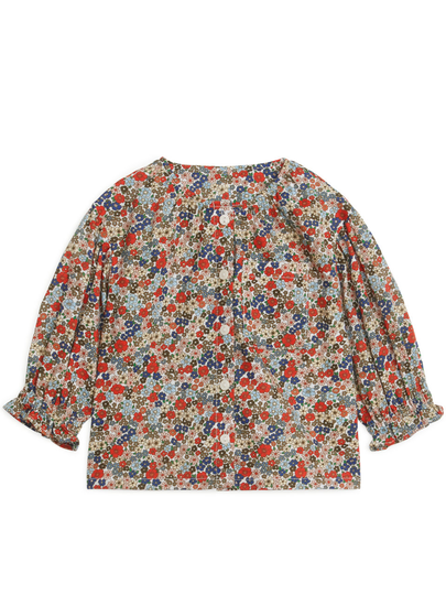 All-Over Print Blouse - Orange