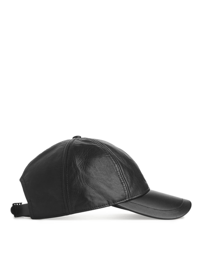 Leather Cap - Black