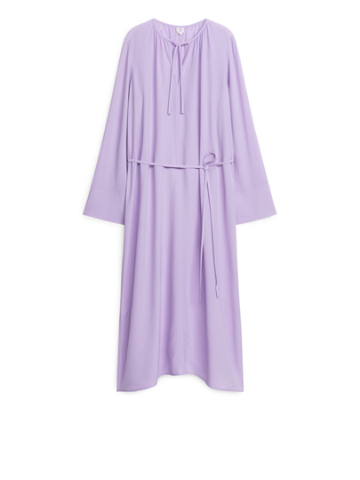 Belted Dress - Purple
