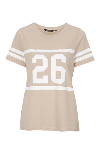 Happy Holly T-shirt Ellen Ljusbeige