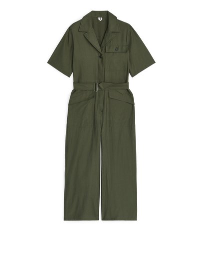 Soft Twill Boiler Suit - Green