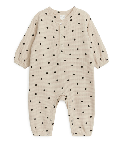 Rib Jersey Overall - Beige