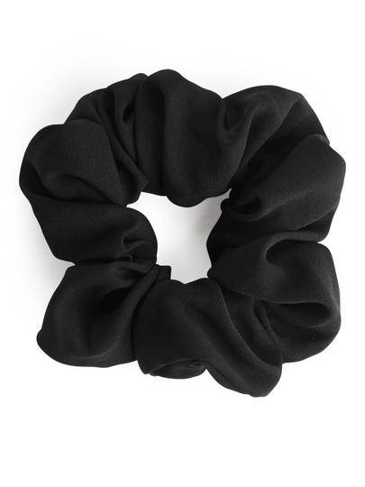 Silk Scrunchie - Black