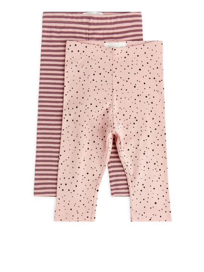 Jersey Leggings Set of 2 - Orange