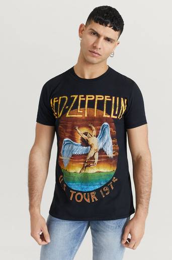 Rock Off T-Shirt Led Zeppelin Tee Svart