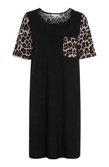 Cellbes Nattlinne Leopard Svart