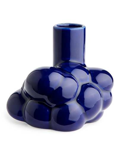 Porcelain Candle Holder - Blue