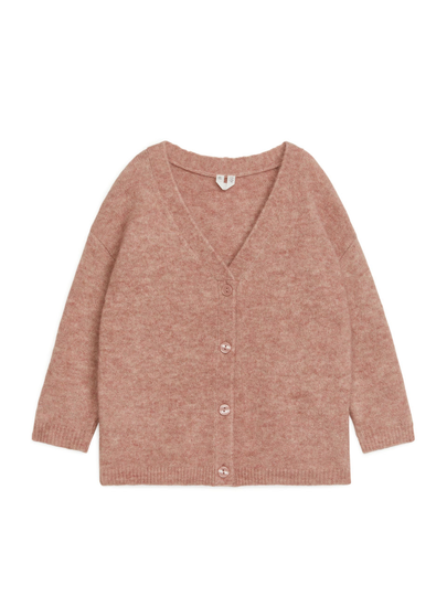 Alpaca Blend Cardigan - Orange