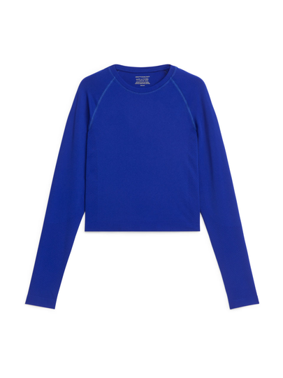 Long-Sleeve Sports Top - Blue
