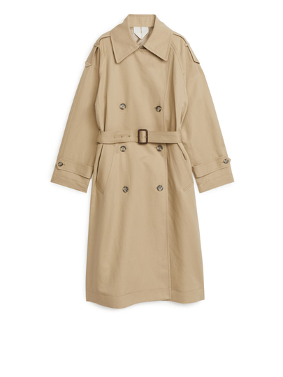 Linen Cotton Trenchcoat - Beige