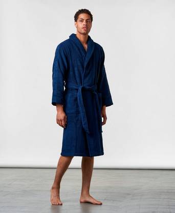 Calvin Klein Underwear Morgonrock Terry Robe Blå