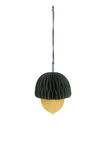 Acorn Honeycomb Ornament - Green