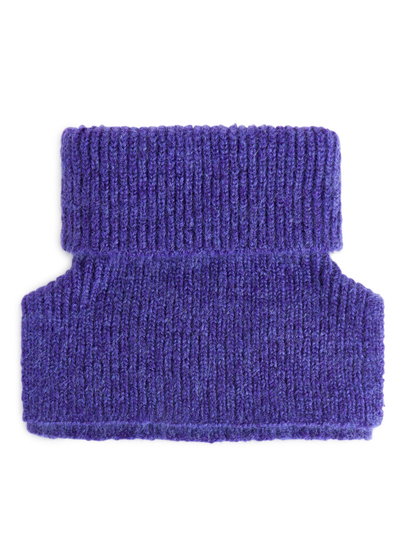 Chunky Mohair Blend Snood - Purple