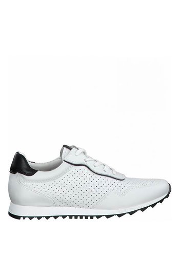 Tamaris Sneakers i skinn Vit Svart