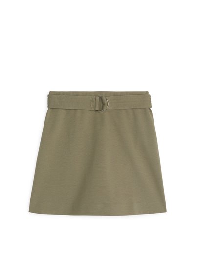 Interlock Jersey Mini Skirt - Green
