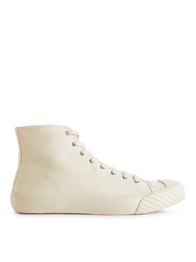 Cotton Sneakers High - White