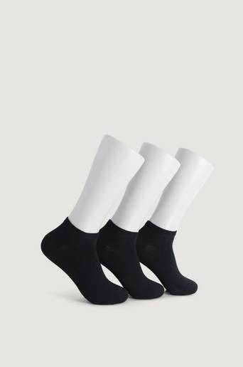 Björn Borg 3-Pack Sock Step Solid Essential Svart