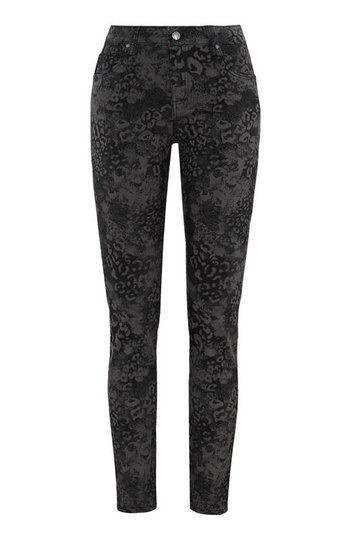 Cellbes Mönstrade femficksjeans Svart Mönstrad