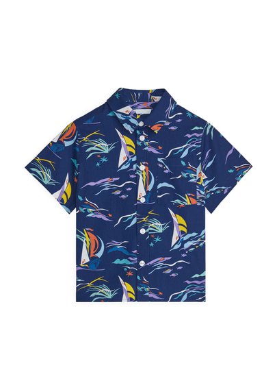 Seersucker Shirt - Blue