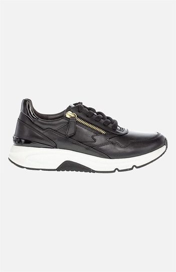 Bekväm sneaker i skinn Rollingsoft